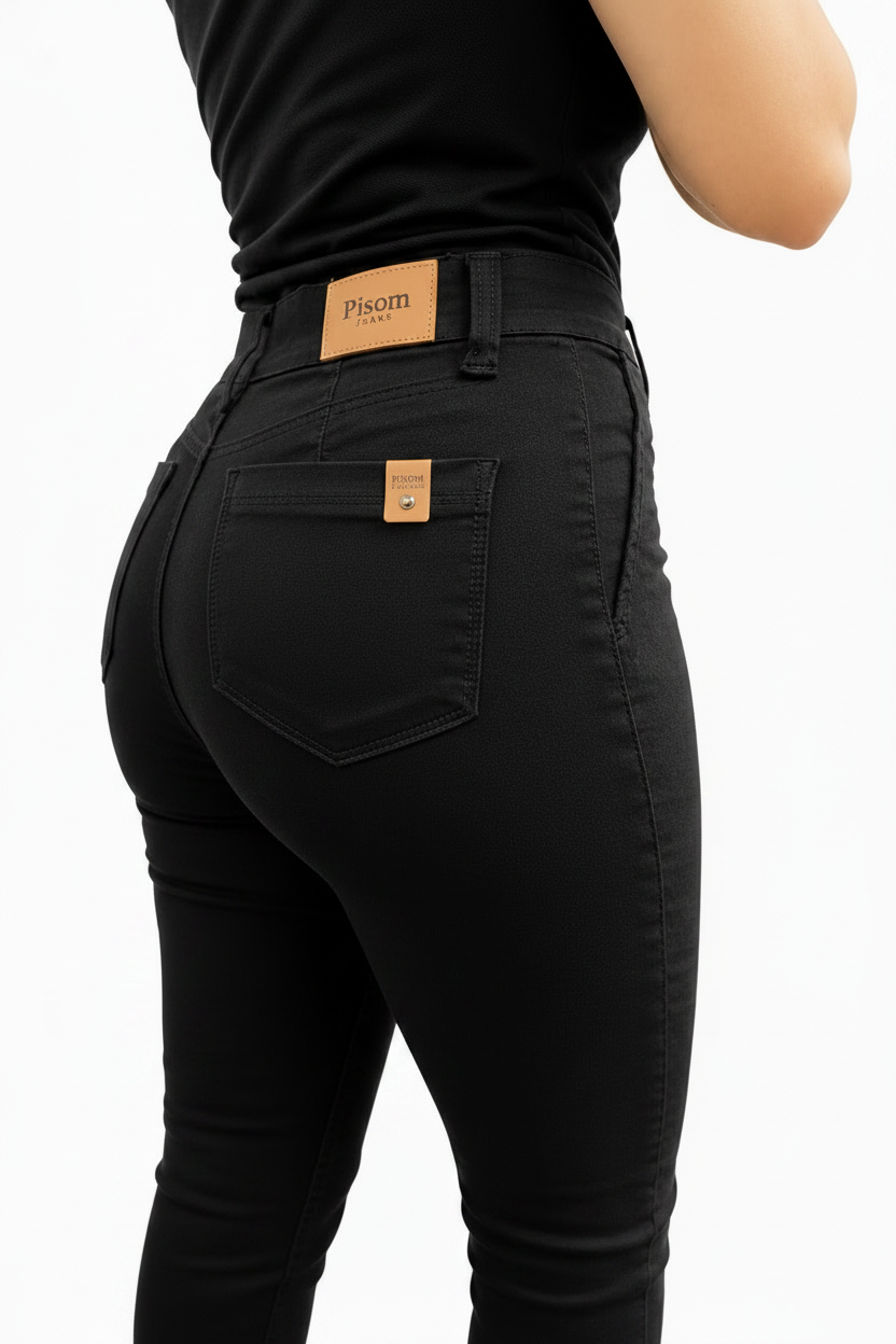 twill cigarette pants Preta | Dona Mon