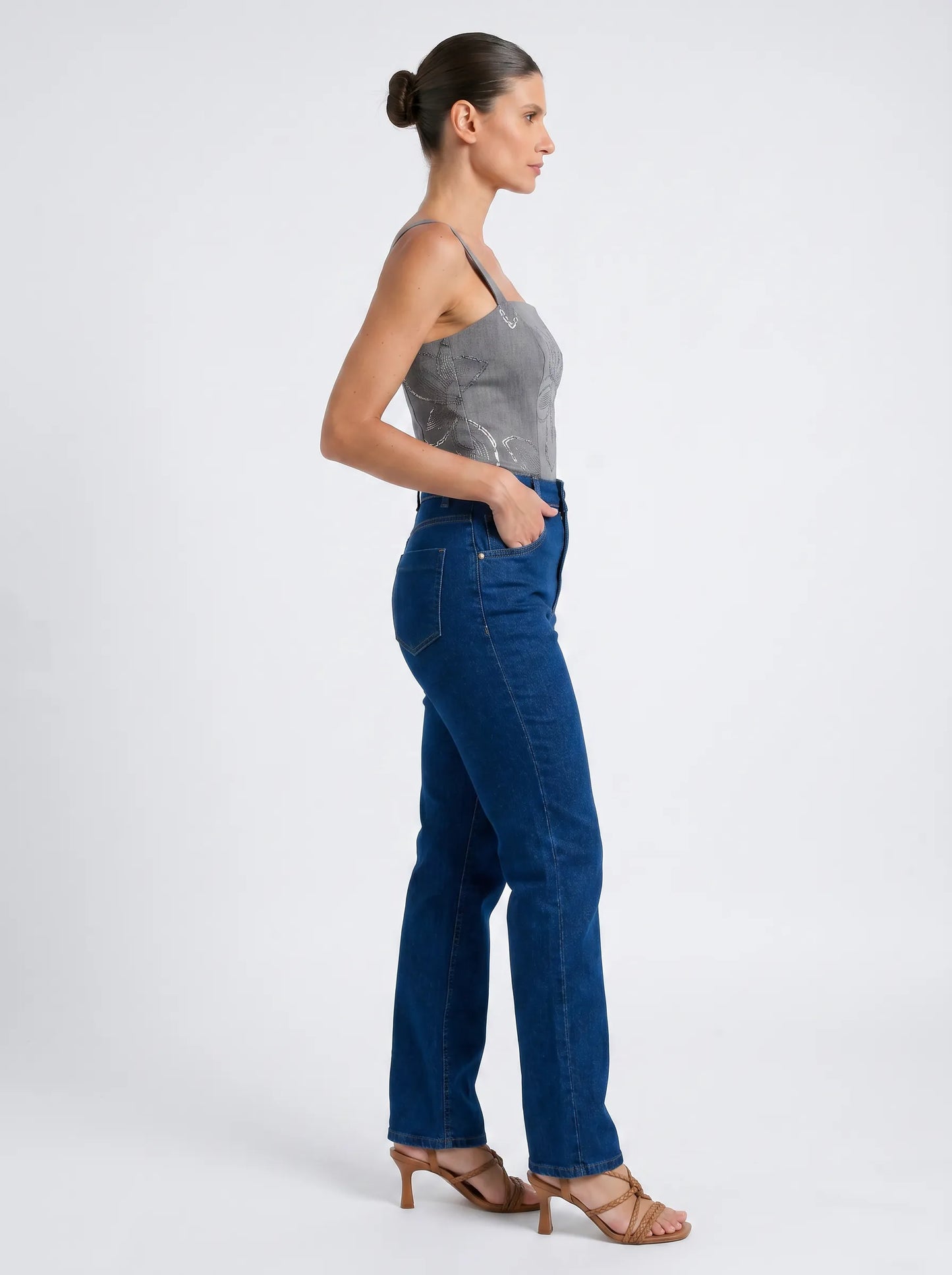 Calça Jeans Mom Cintura Alta | Dona Mon