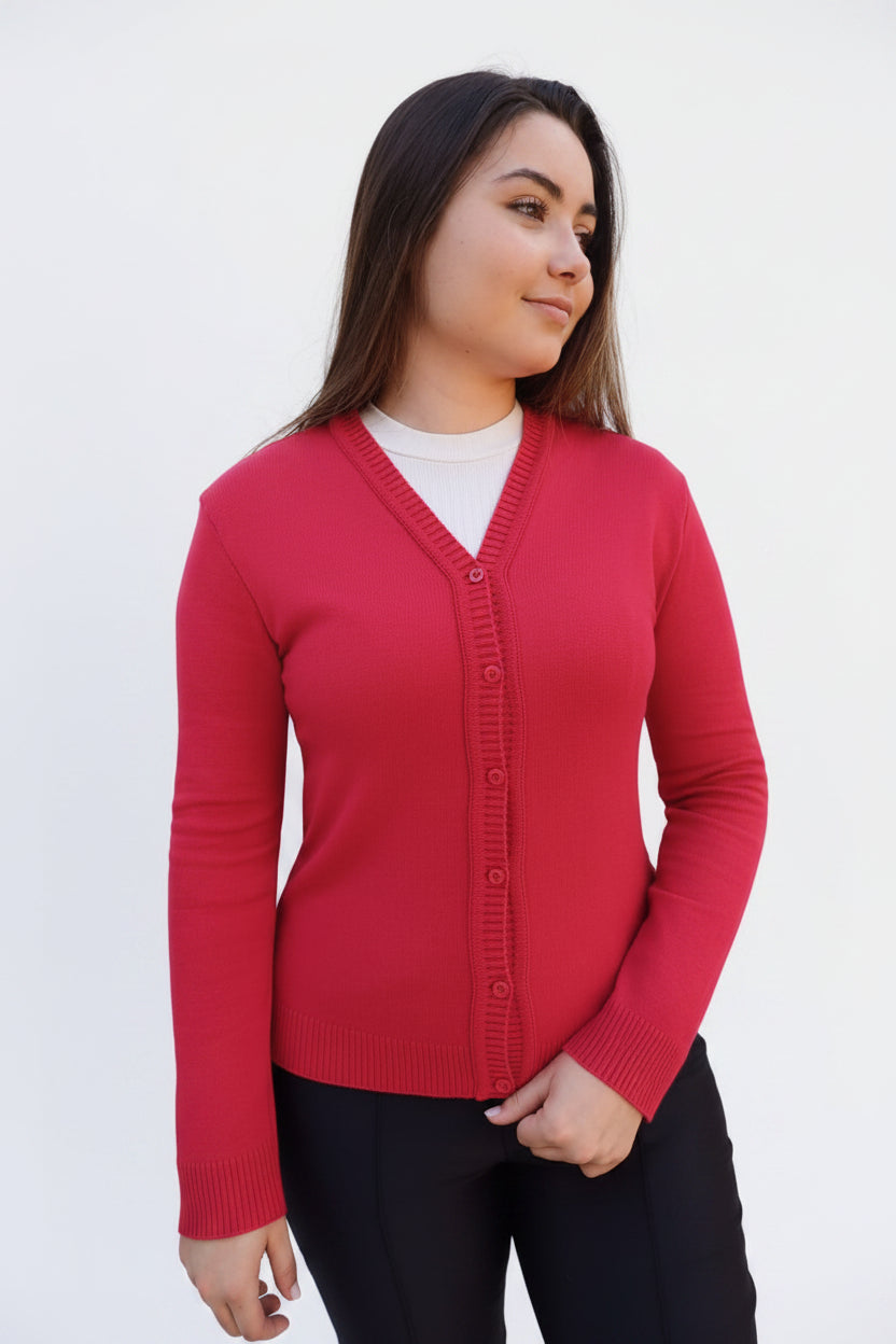 Cardigan Tricô Alongado Básico | Dona Mon