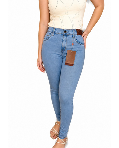 Calça Jeans Cigarrete Feminina Azul | Dona Mon