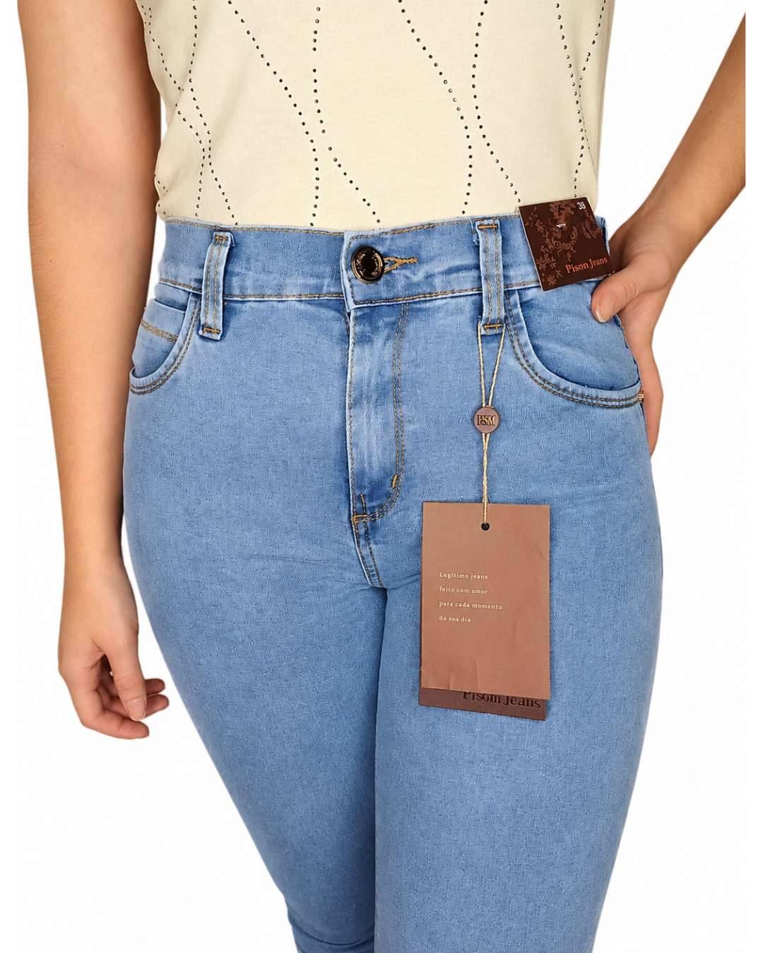 Calça Jeans Cigarrete Feminina Azul | Dona Mon