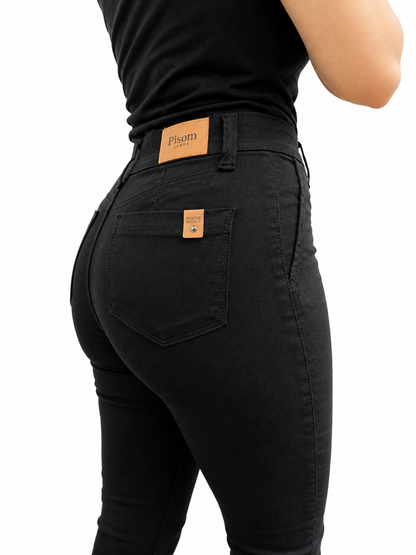 Calça Jeans Cigarrete Preta | Dona Mon