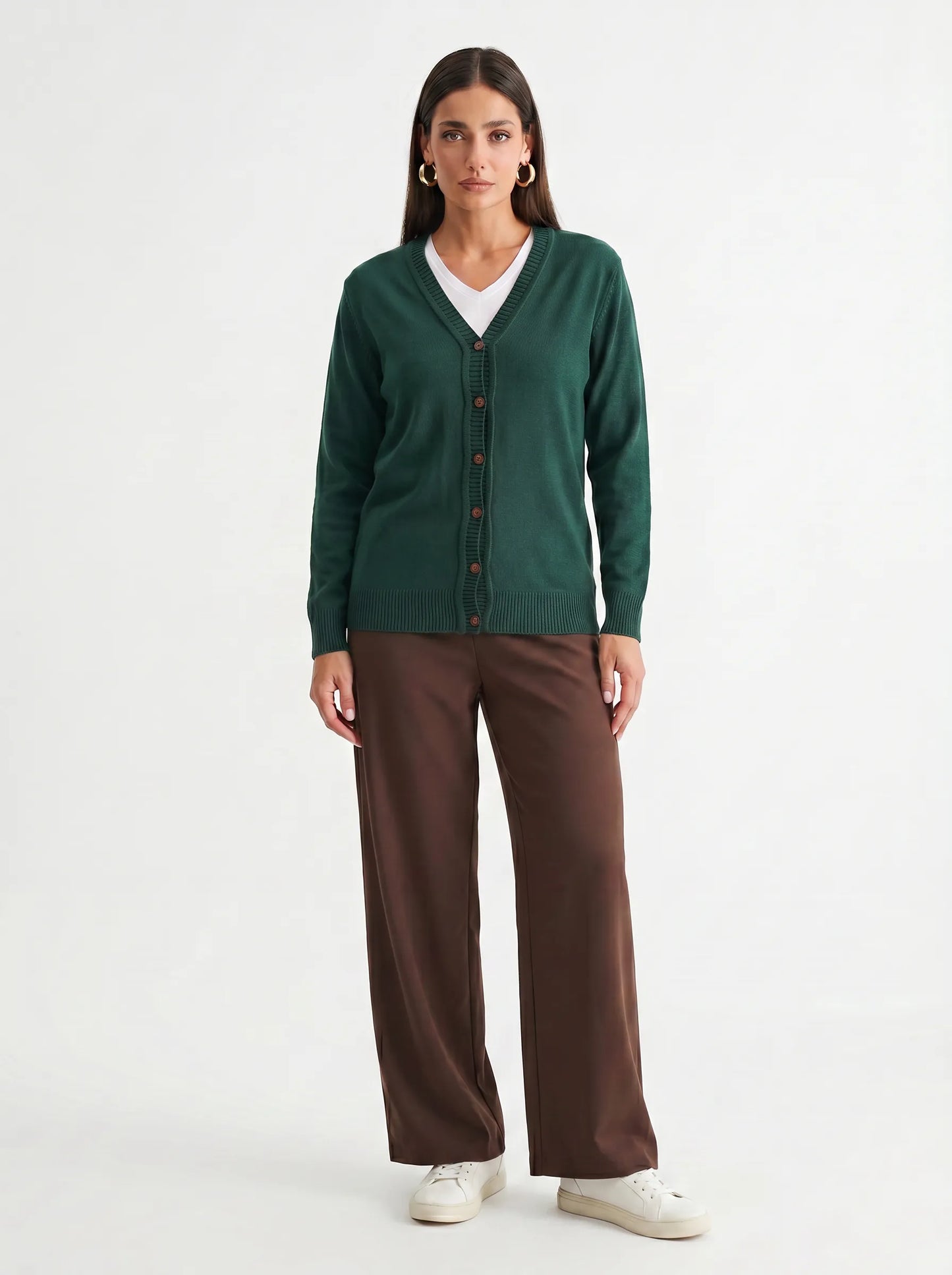 Cardigan Tricot Alongado Básico | Dona Mon