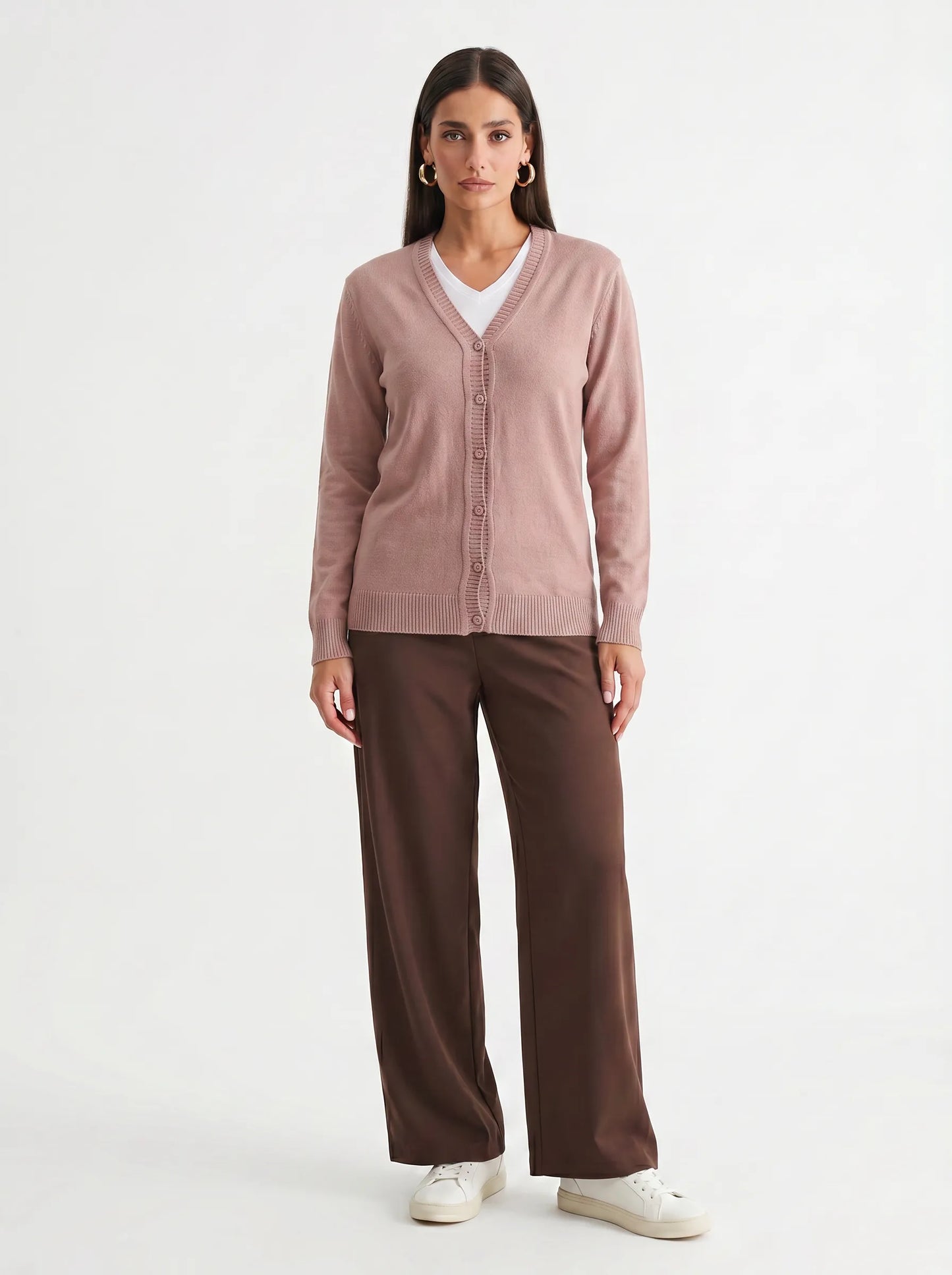 Cardigan Tricot Alongado Básico | Dona Mon