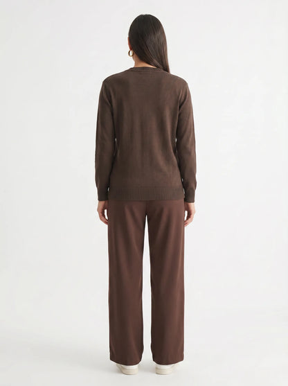 Cardigan Tricot Alongado Básico | Dona Mon
